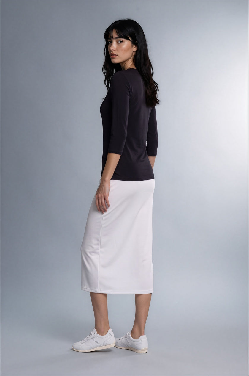 ALAYA Long Skirt - Ivory