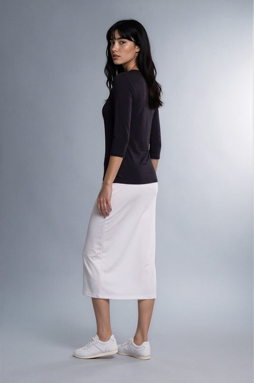 ALAYA Long Skirt - Ivory
