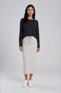 ALAYA Long Skirt - Ivory
