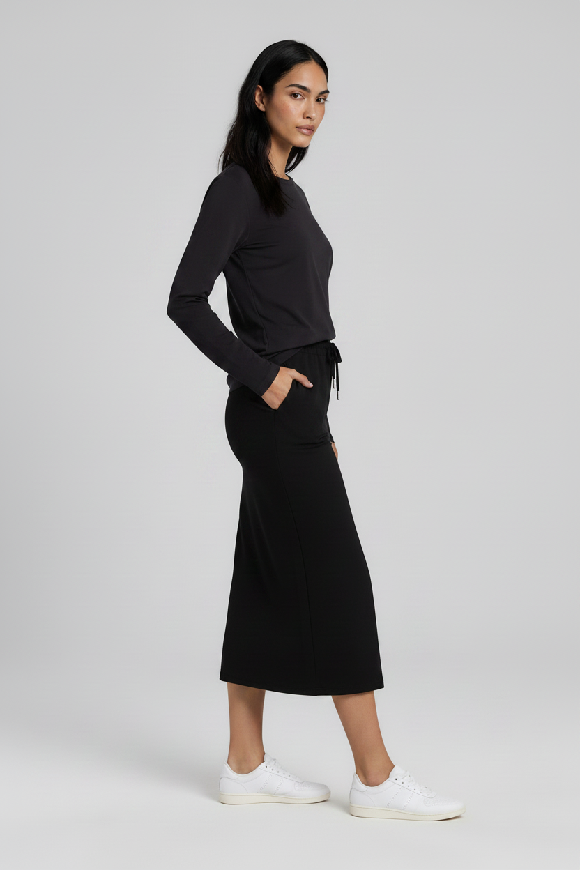 Black Skirt with Pockets