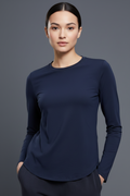 Essential Long Sleeve Top - Deep Navy