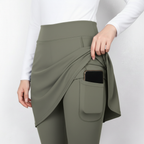 Olive Skort Pocket Detail