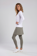 Olive Skort Side Pose