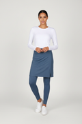White Top Slate Blue Skort